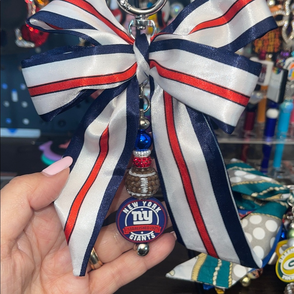 NY GIANTS 🏈 Bag Charm - Handmade